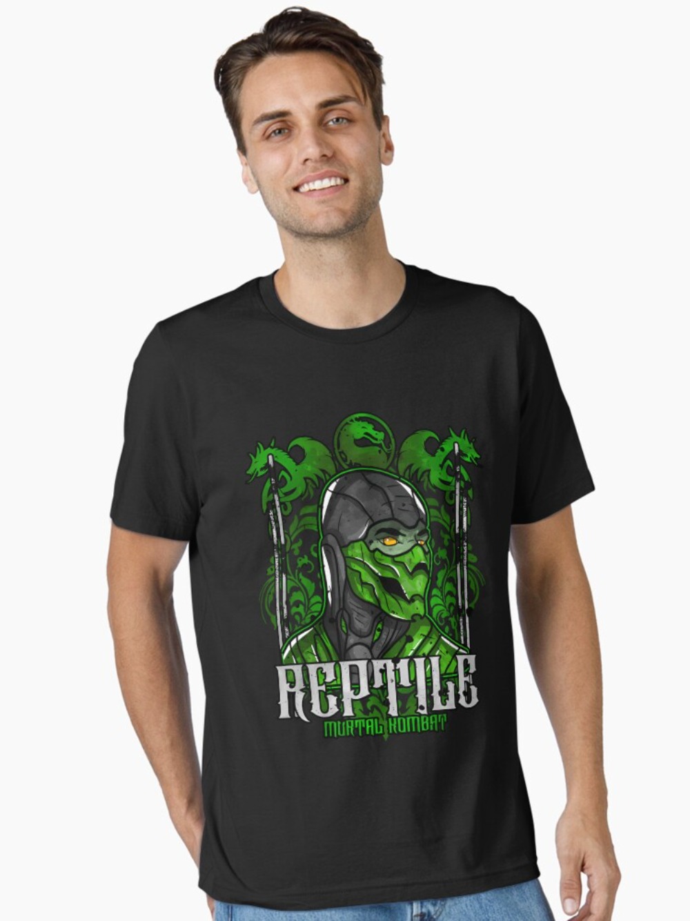 Retro Gaming Style - Camiseta con estampado de retrato de