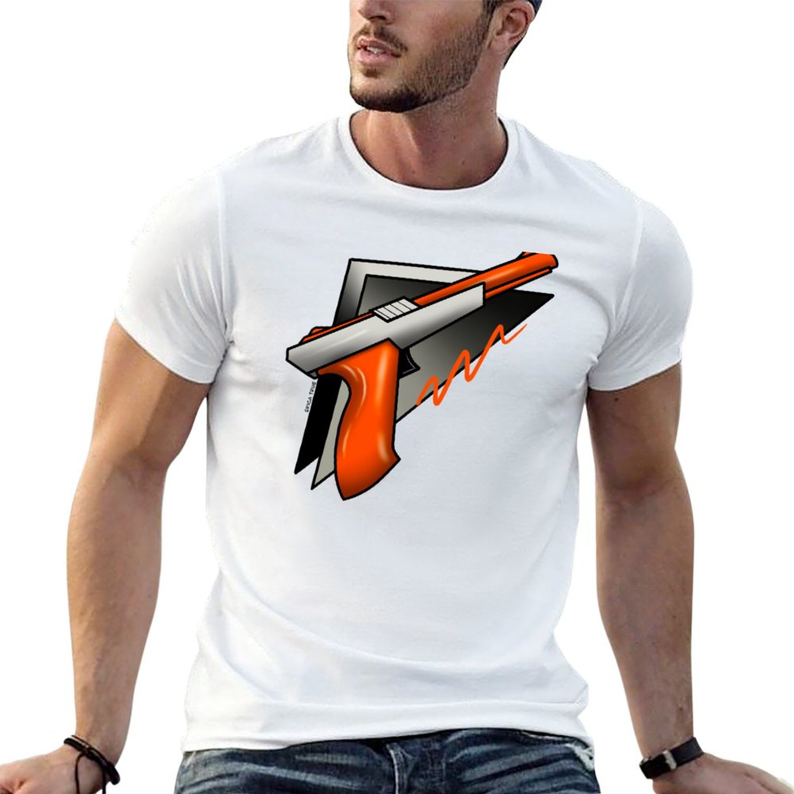 Retro Gaming Light Gun - Camiseta Retro Vintage de los 80