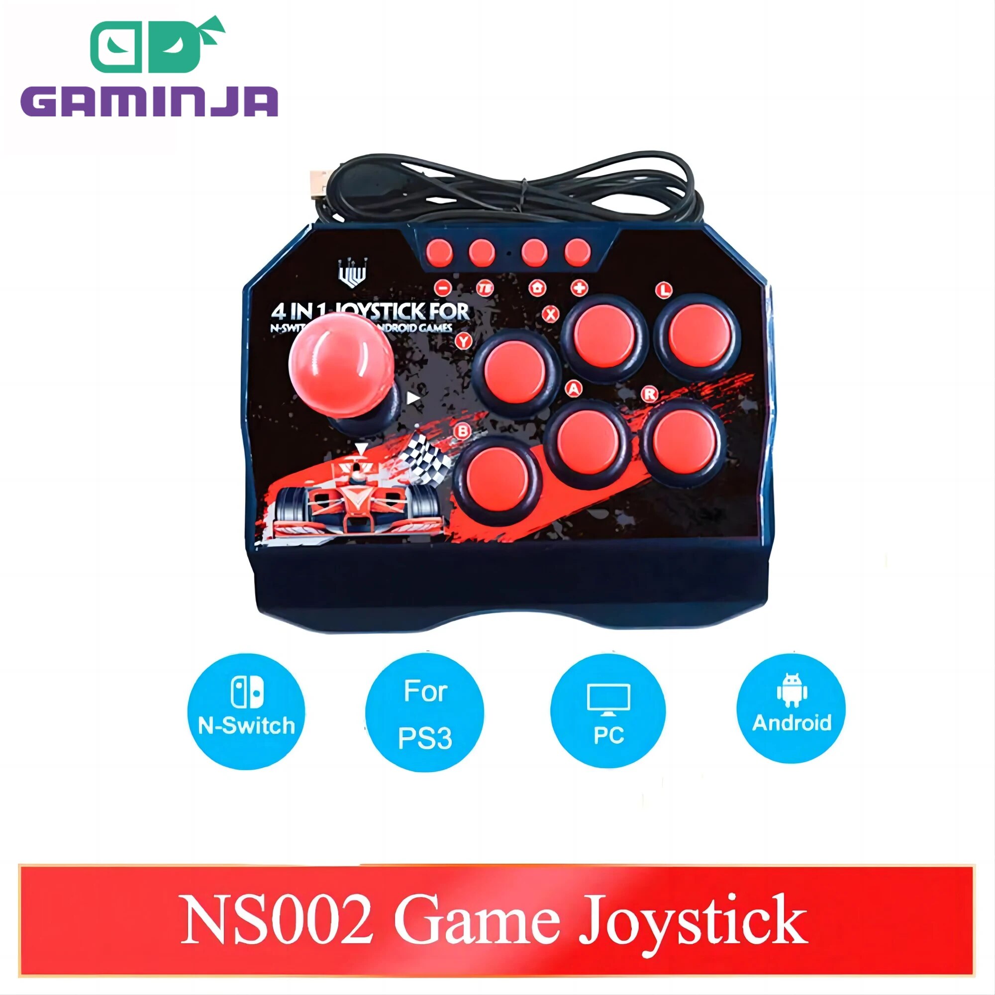 Retro Gaming Raspberry Pi 4 - GAMINJA NS002 4 en 1 Retro