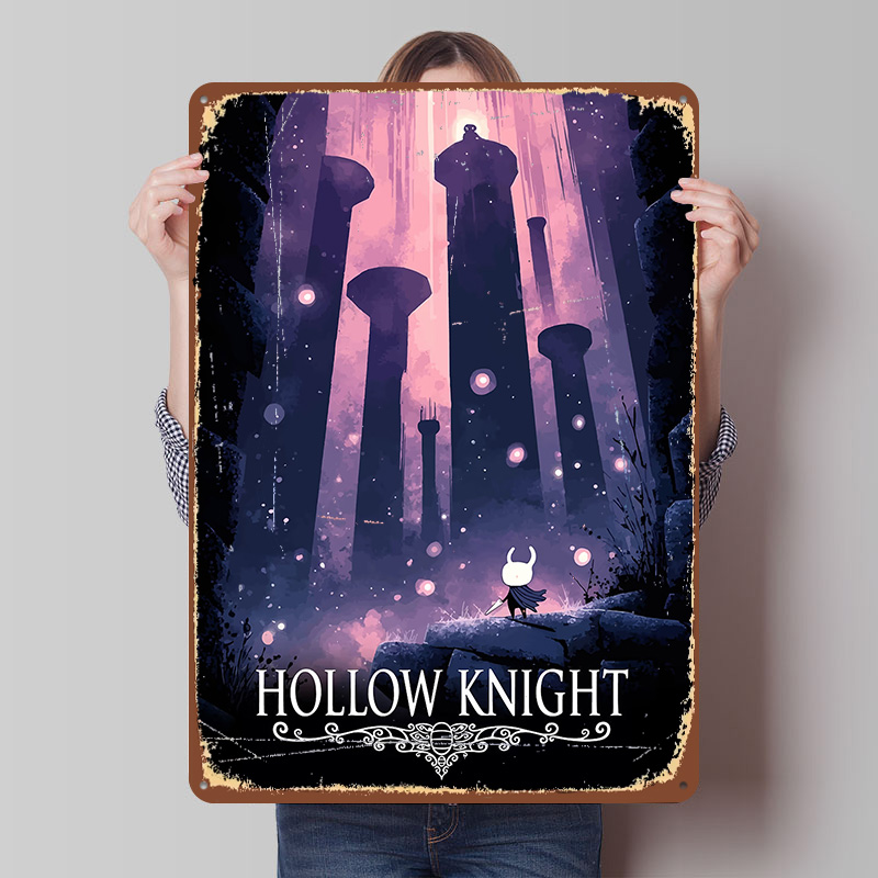 Retro Knight Gaming - Póster Impreso del Juego Hollow Knight,