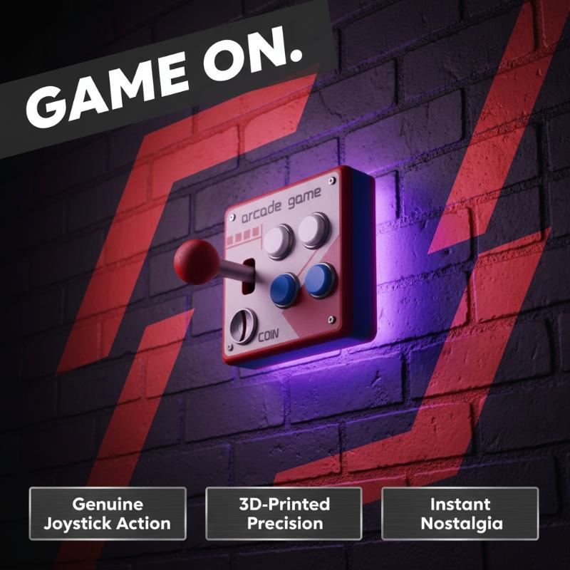 Retro Gaming Style - Placa de Botones Retro para Juegos
