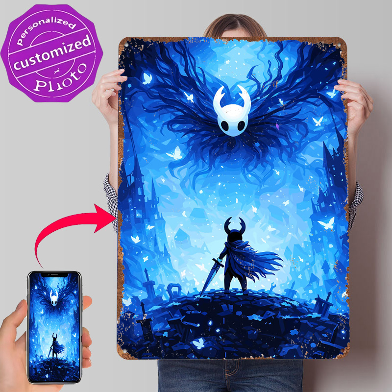 Póster Metálico de Hollow Knig - Retro Knight Gaming reseña y precio