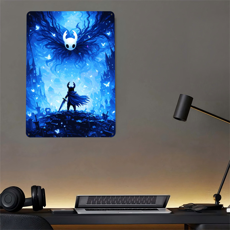 Póster Metálico de Hollow Knig - Retro Knight Gaming reseña y precio