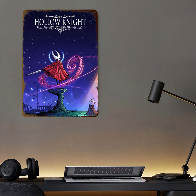 Póster de Metal de Hollow Knig - Retro Knight Gaming reseña y precio