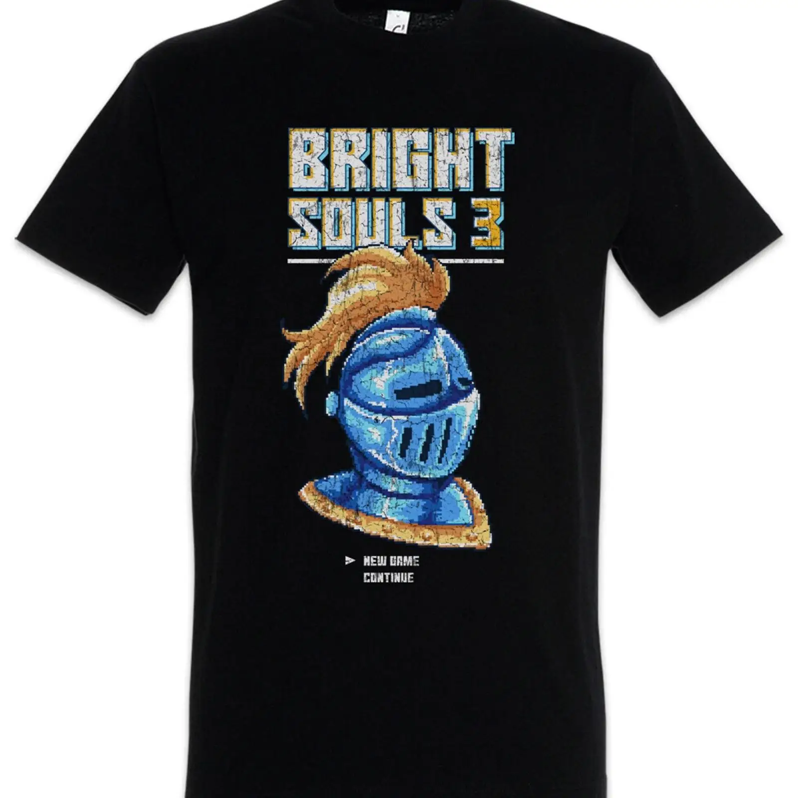 Camiseta Bright Souls 3 Pixel  - Retro Knight Gaming reseña y precio