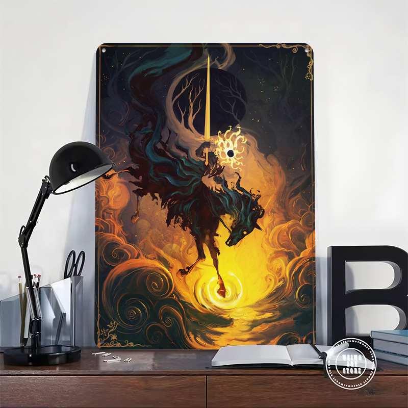 Póster Metálico The Eclipse Kn - Retro Knight Gaming reseña y precio