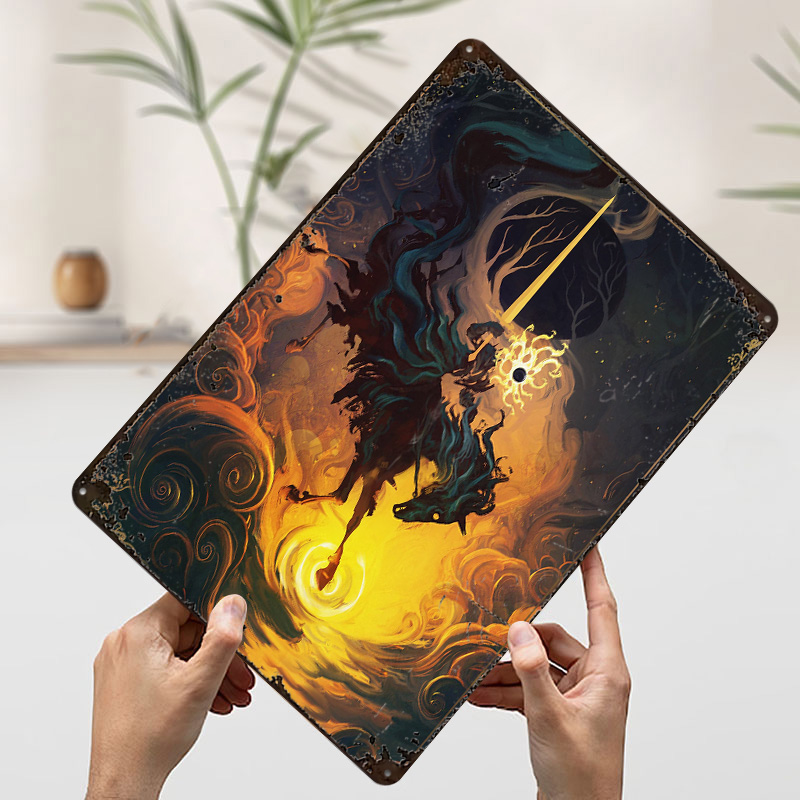 Póster Metálico The Eclipse Kn - Retro Knight Gaming reseña y precio