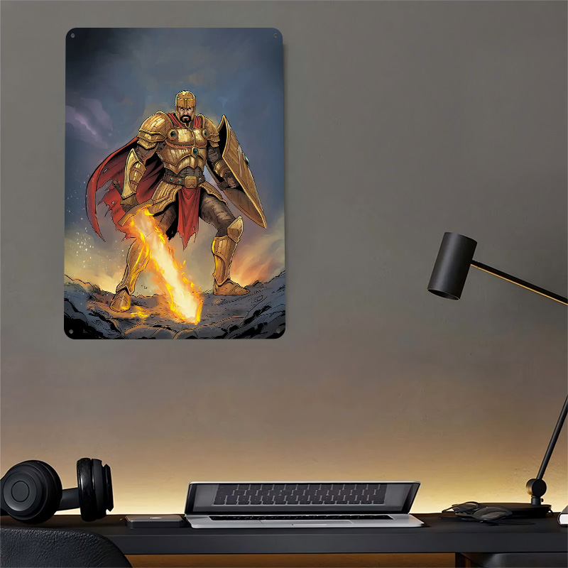 Póster de Caballero Dorado con - Retro Knight Gaming reseña y precio