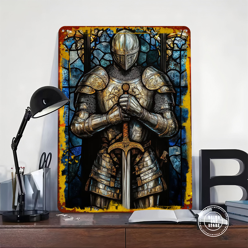 Placa Metálica Decorativa de C - Retro Knight Gaming reseña y precio