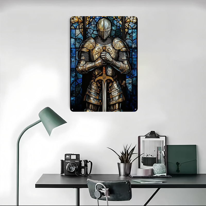 Placa Metálica Decorativa de C - Retro Knight Gaming reseña y precio