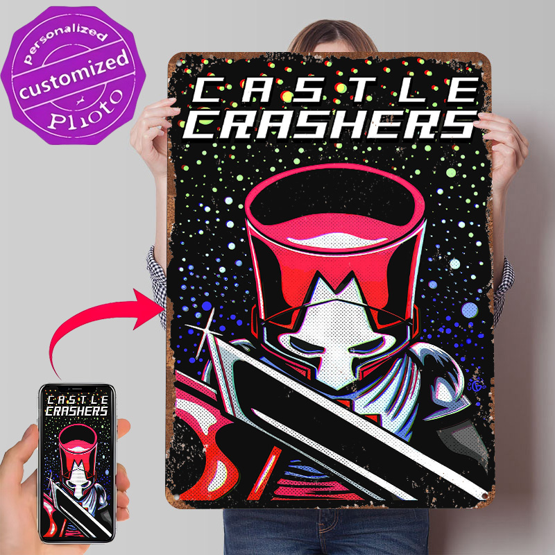 Póster Metálico de Caballero c - Retro Knight Gaming reseña y precio