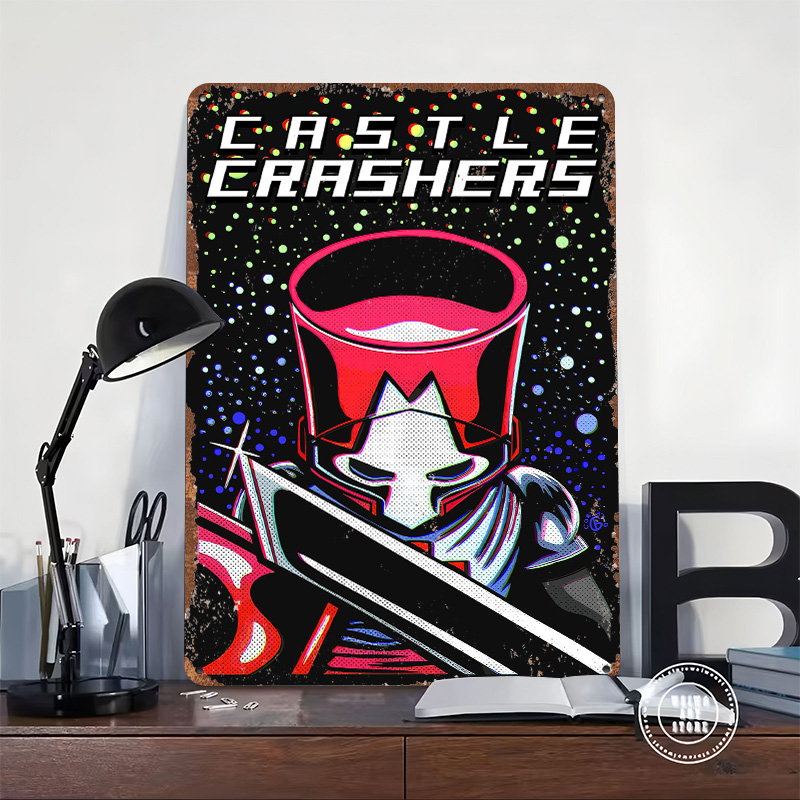 Póster Metálico de Caballero c - Retro Knight Gaming reseña y precio