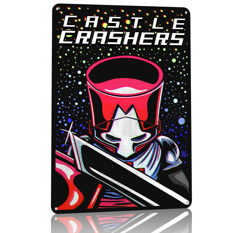 Póster Metálico de Caballero c - Retro Knight Gaming reseña y precio