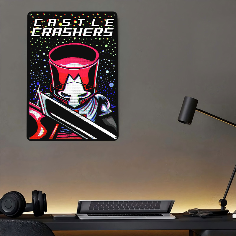 Póster Metálico de Caballero c - Retro Knight Gaming reseña y precio