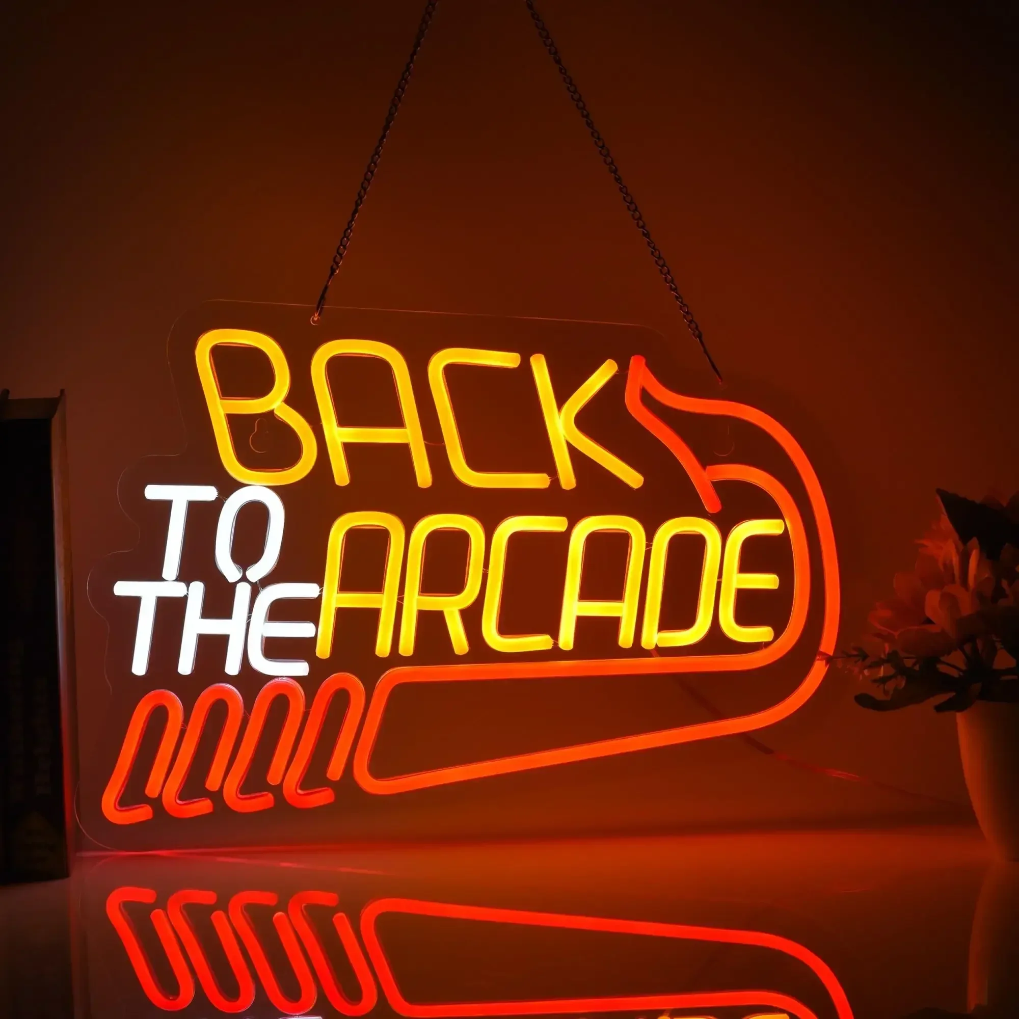 Letrero de neón de Regreso al  - Retro Gaming Room Ideas reseña y precio
